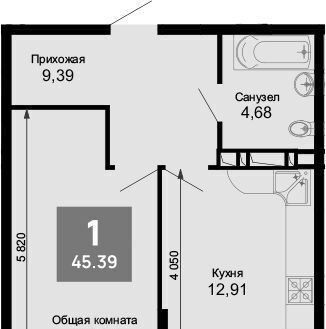 квартира г Краснодар р-н Прикубанский ул Ростовское Шоссе 30/7 фото 1