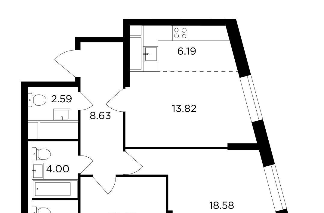 квартира г Москва Давыдково ул Петра Алексеева 14 фото 1