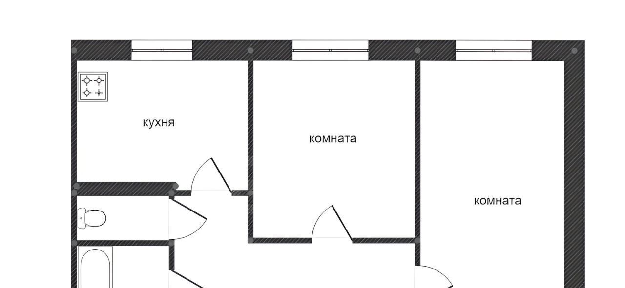 квартира г Сургут ул Профсоюзов 50 16А фото 2