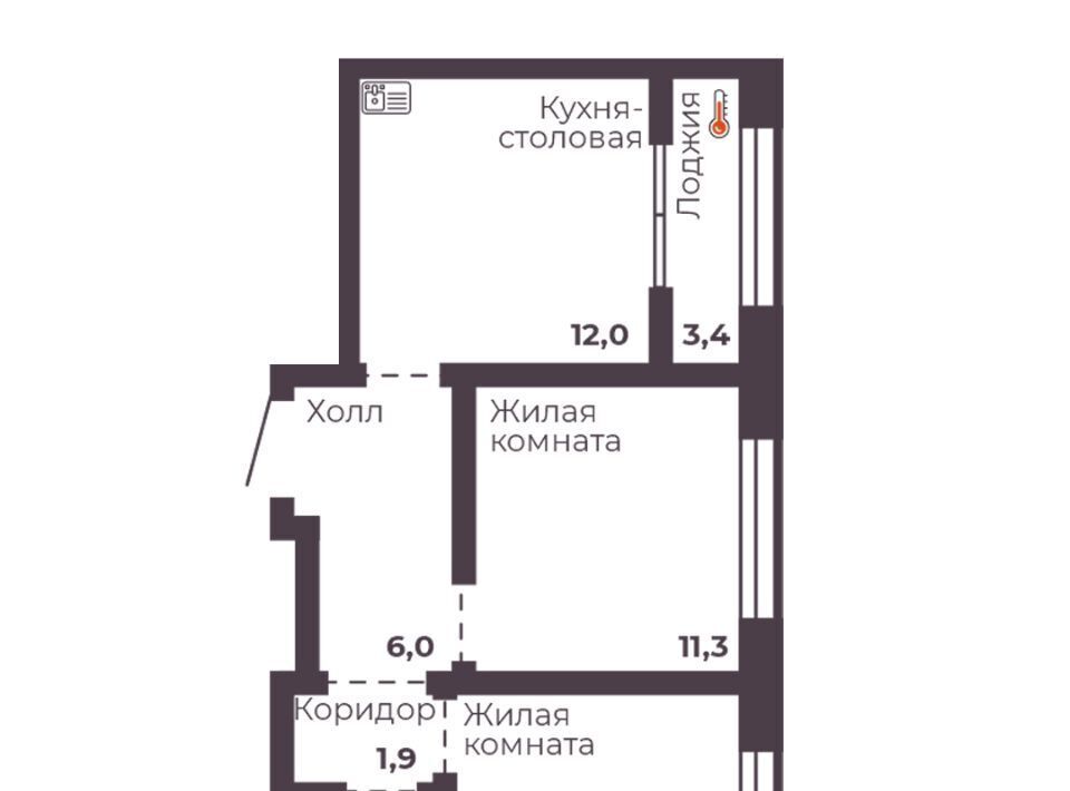 квартира г Челябинск р-н Тракторозаводский пр-кт Ленина 4д фото 1