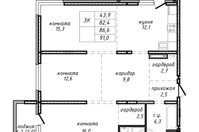 квартира ул Связистов 162к/2с городской округ Новосибирск фото