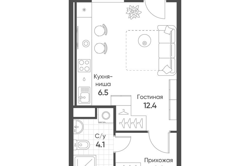 квартира рп Кольцово городской округ Кольцово, жилой комплекс Счастье в Кольцово фото 1