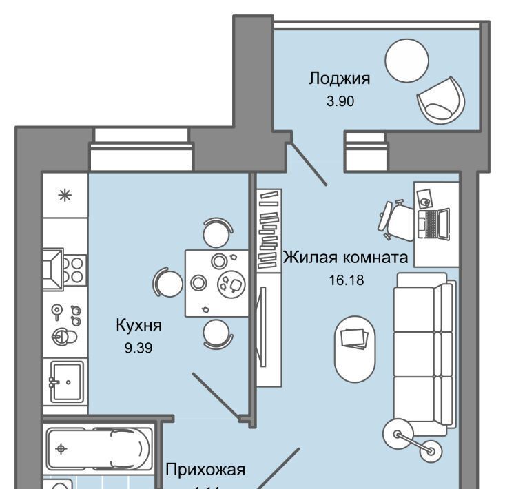 квартира г Киров р-н Ленинский Знак жилой комплекс фото 1