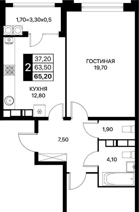 квартира г Ростов-на-Дону р-н Первомайский ЖК «Сияние Квартал на Шолохова» фото 1