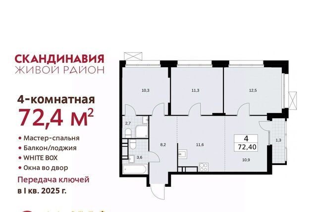 ЖК Скандинавия метро Бунинская аллея к 35. 2.3 фото