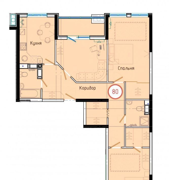 квартира р-н Темрюкский г Темрюк ул Обороны 2/2 фото 1