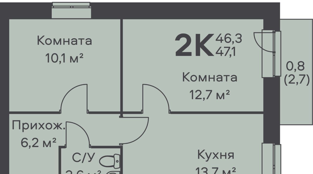 квартира г Пермь р-н Орджоникидзевский Гайва фото 1