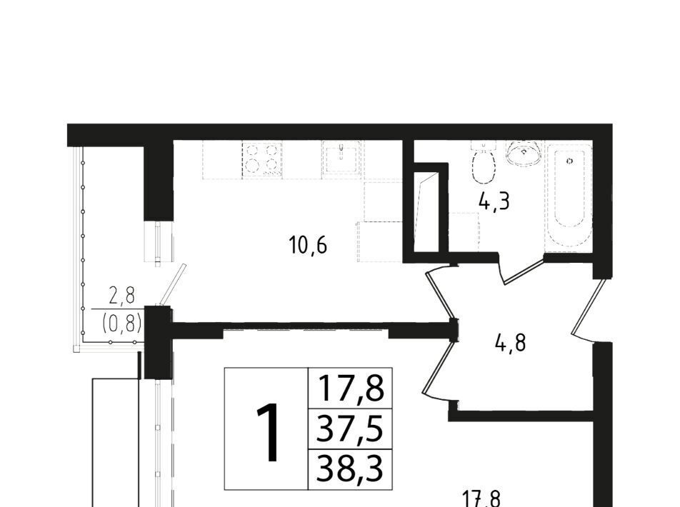 квартира городской округ Одинцовский г Звенигород мкр 3 13 Крёкшино фото 1