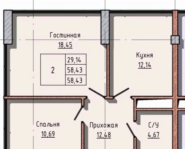 квартира г Нальчик ул Атажукина 12 фото 2