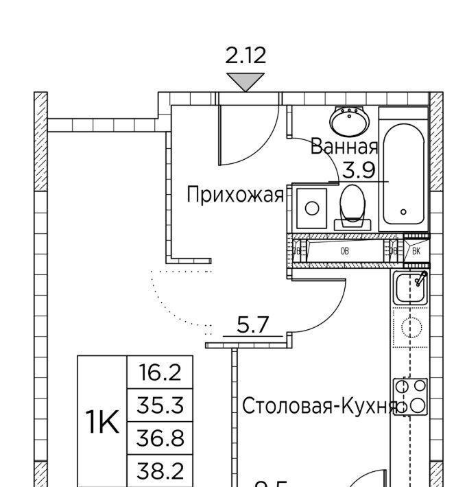 квартира г Владивосток р-н Ленинский ЖК «Гринхилс» фото 1