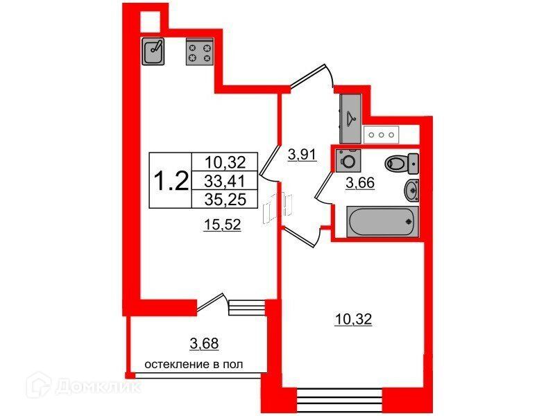 квартира г Санкт-Петербург ул Кубинская 76к/1 Московский район фото 1