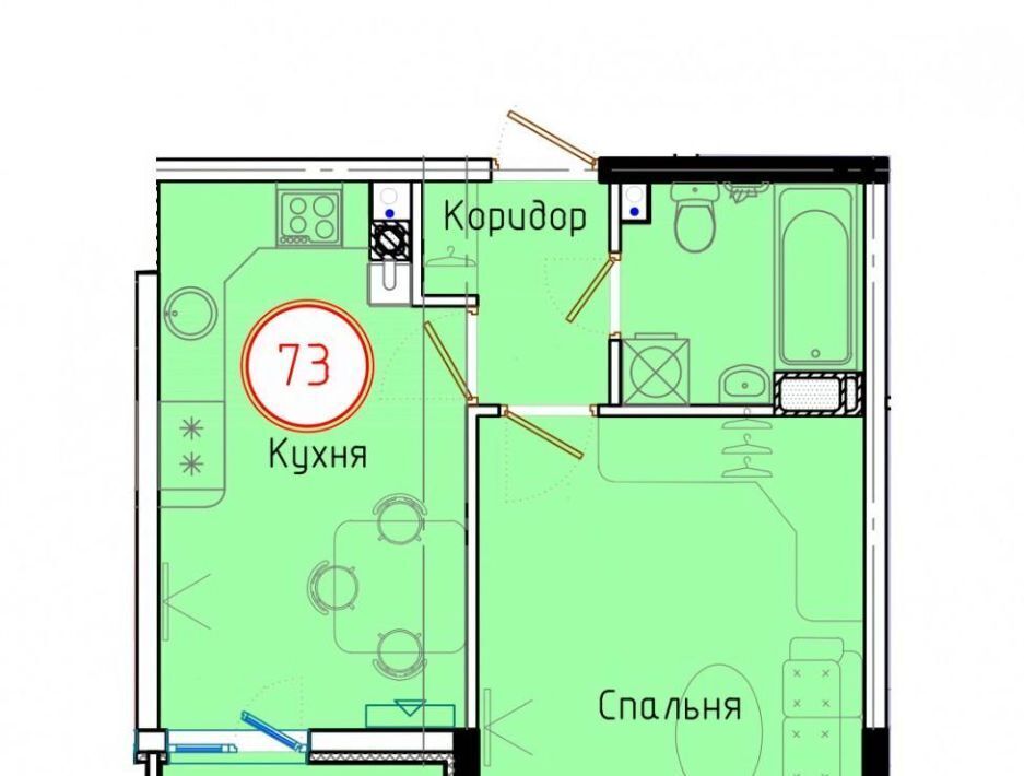 квартира р-н Темрюкский г Темрюк ул Обороны 2/1 фото 1