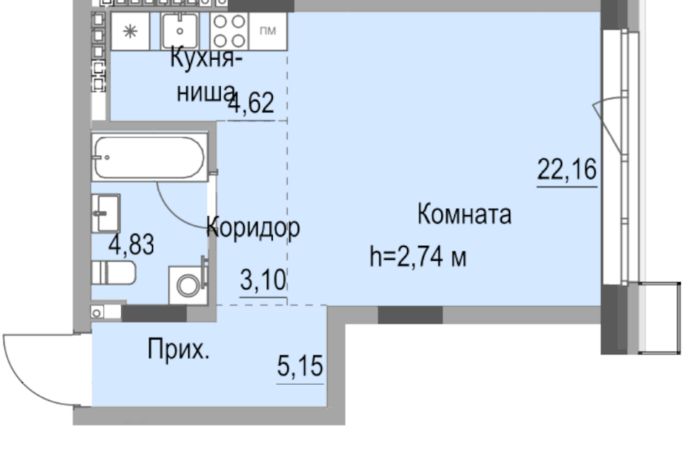 квартира г Ижевск ул Карла Маркса 259 городской округ Ижевск фото 1