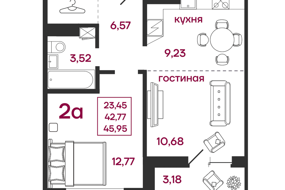 квартира г Пенза ул Баталина 31 городской округ Пенза фото 1