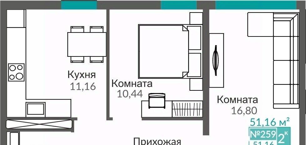 квартира г Симферополь р-н Киевский Крымская Роза фото 1