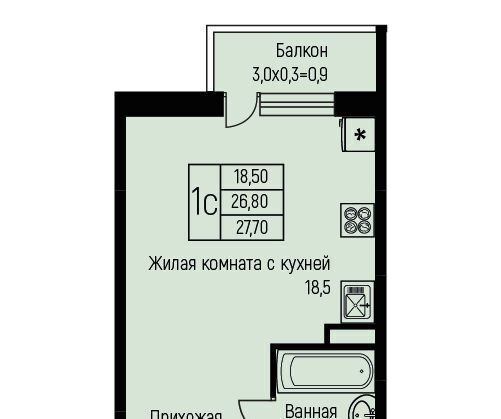 квартира г Краснодар п свх Прогресс п Березовый ЖК Прогресс муниципальное образование фото 1