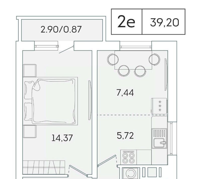 квартира р-н Всеволожский г Мурино ул Графская 6к/4 Девяткино фото 1