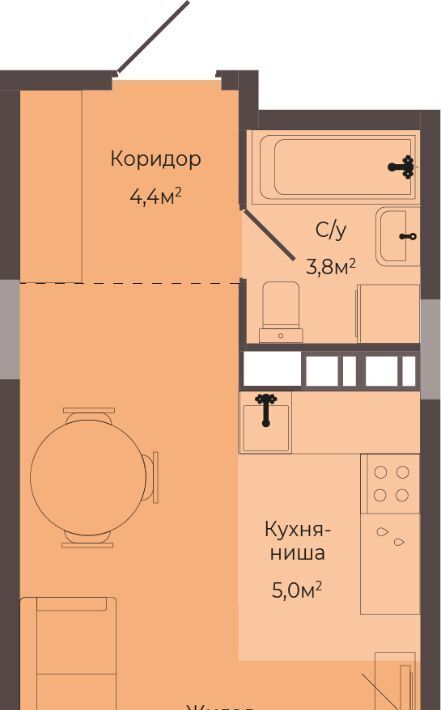 квартира г Нижний Новгород р-н Автозаводский Соцгород жилрайон, 1-й мкр фото 1