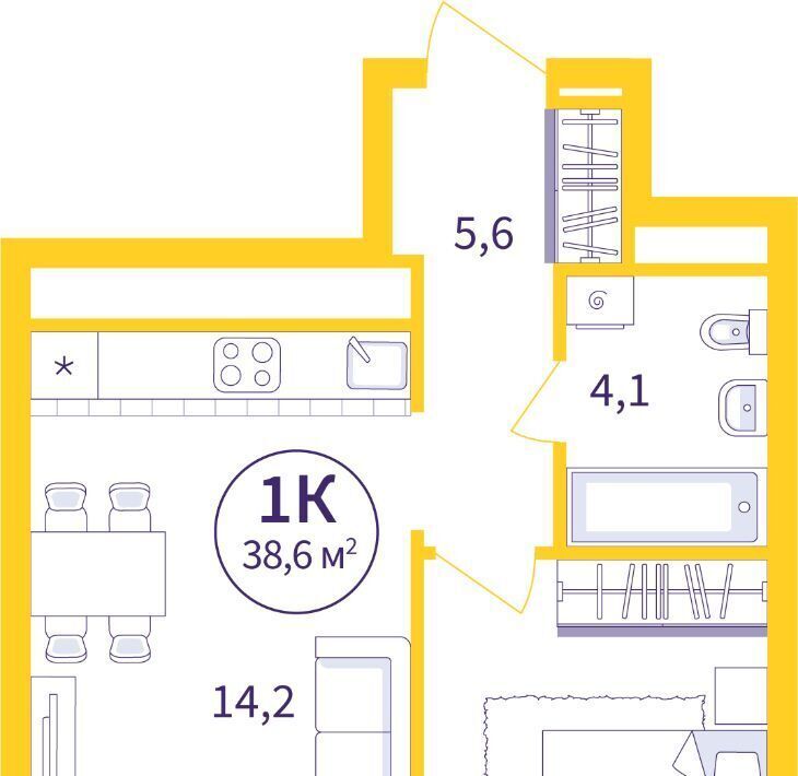 квартира г Екатеринбург Уралмаш ЖК «Астон.Время» жилрайон фото 1