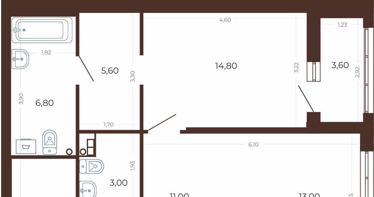 квартира г Екатеринбург Динамо ул Комсомольская 45/8 фото 1