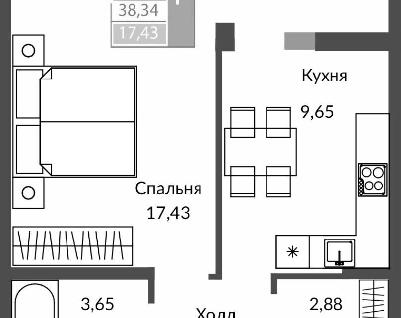 квартира р-н Симферопольский городской округ Просторы фото 1