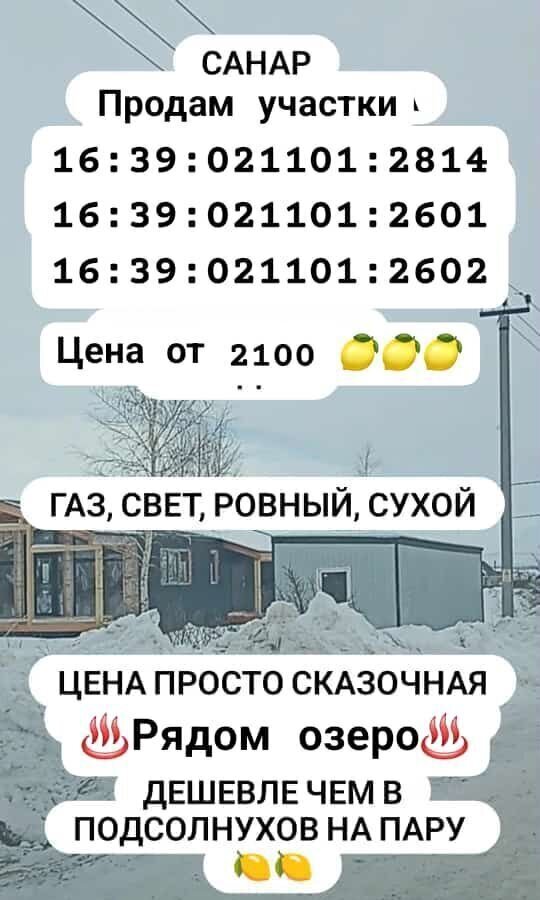 земля р-н Тукаевский снт Санаръ Азьмушкинское сельское поселение, Набережные Челны фото 1