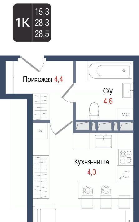 квартира г Королев мкр Первомайский Щёлковская фото 1