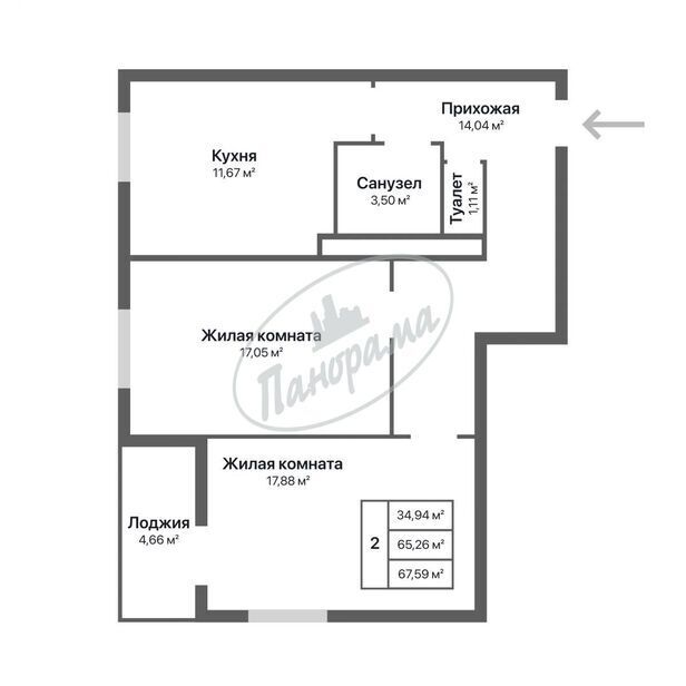 квартира г Калуга ул. Серафима Туликова, д. 4 фото 9