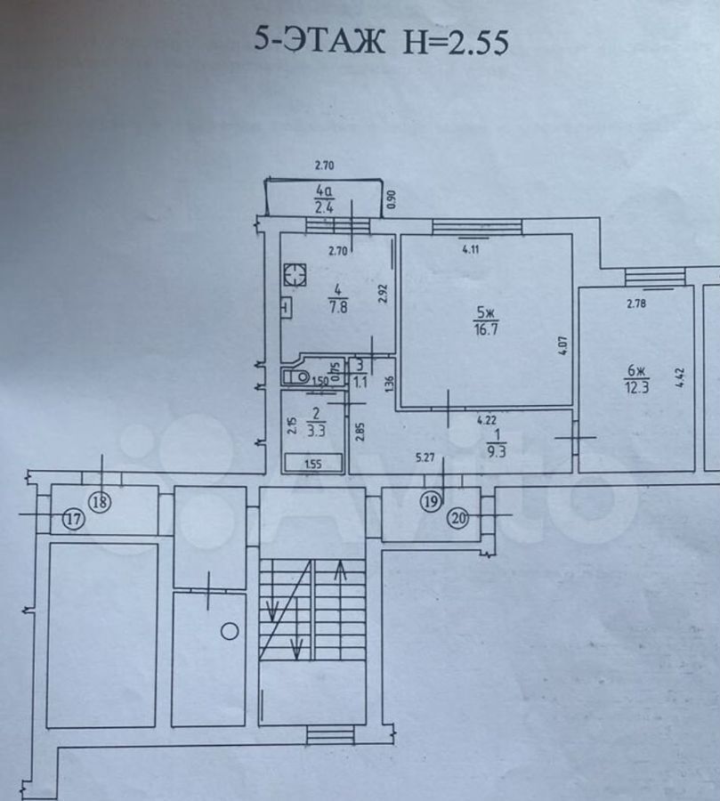 квартира г Калининград р-н Центральный ш Балтийское 108 фото 26