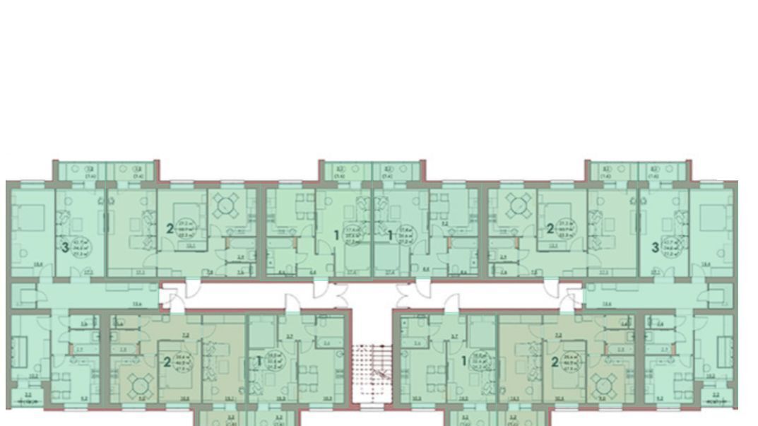 квартира г Волжский 38-й микрорайон ул С.Р. Медведева 41/3 фото 2