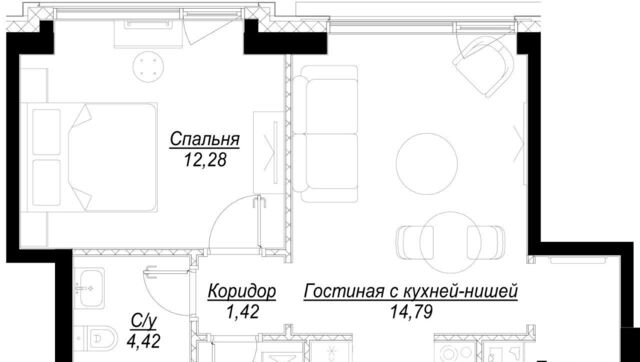 квартира г Москва метро Лужники 1-й Сетуньский проезд, вл 10 фото