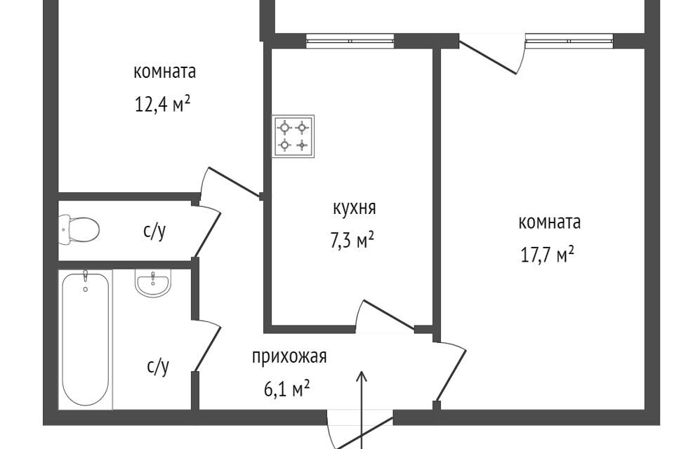 квартира г Екатеринбург ул Амундсена 70 Екатеринбург, муниципальное образование фото 6