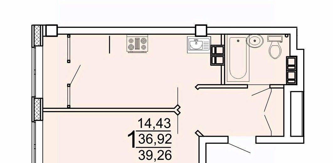 квартира г Хабаровск р-н Железнодорожный ул Тимощука 3/2 фото 1