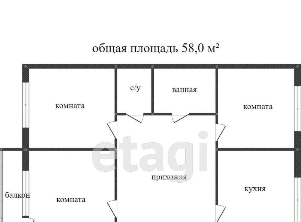 квартира г Воронеж р-н Железнодорожный ул Богдана Хмельницкого 26а фото 23