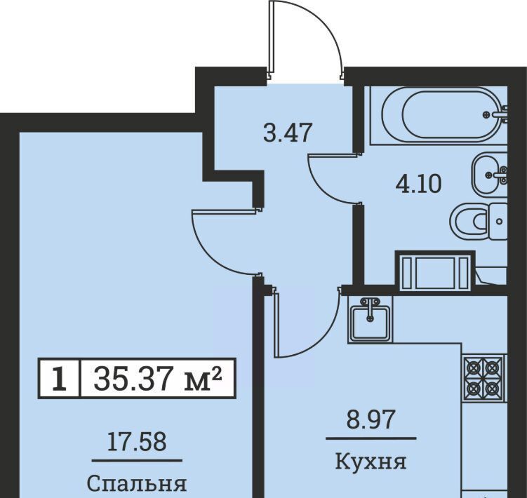 квартира р-н Всеволожский г Мурино ул Екатерининская 19 Девяткино фото 1