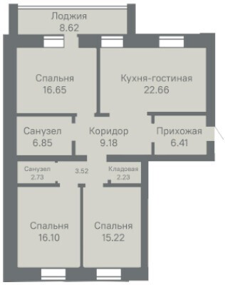 квартира г Тюмень ул Тимофея Кармацкого 9к/1 ЖК «Ария» фото 4