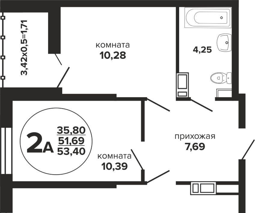 квартира г Краснодар р-н Прикубанский ул Российская 257/7 1 фото 1