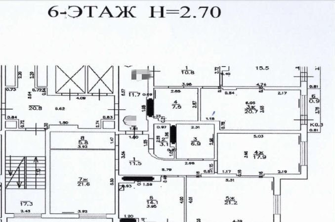 квартира г Калининград р-н Ленинградский ул Куйбышева 40 фото 22