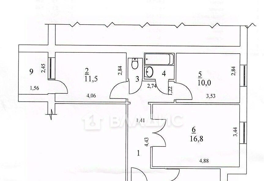 квартира г Балаково ул Набережная Леонова 76 фото 2