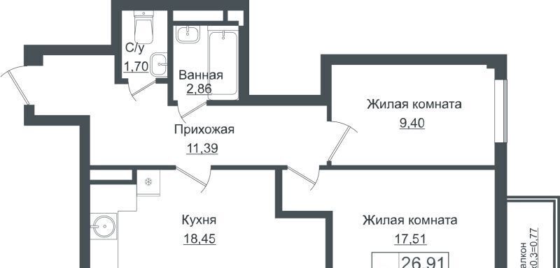 квартира г Краснодар р-н Прикубанский ул Античная 10 фото 1