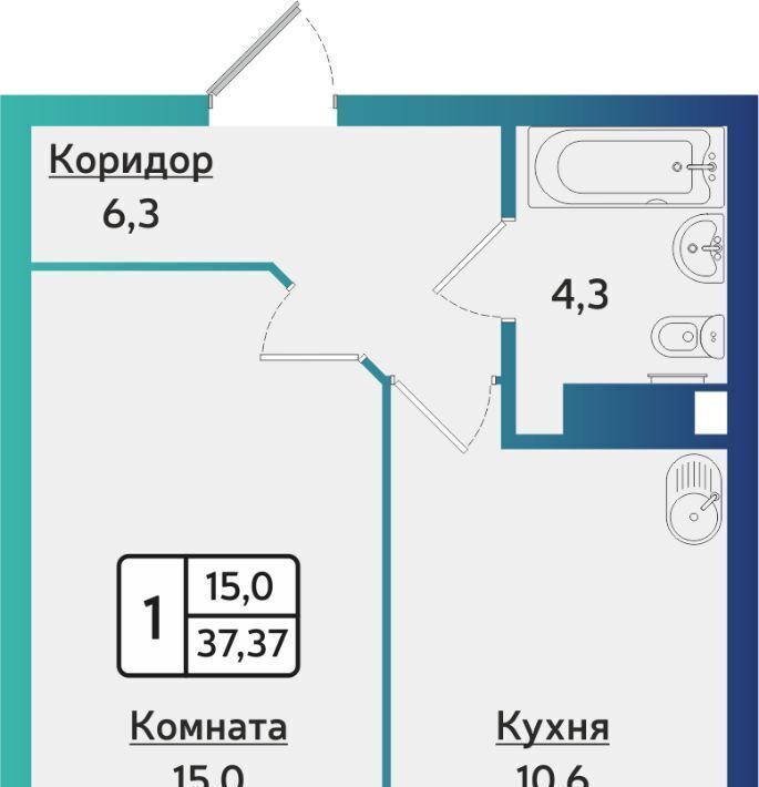 квартира г Ижевск р-н Индустриальный ул 40 лет Победы 123 фото 1