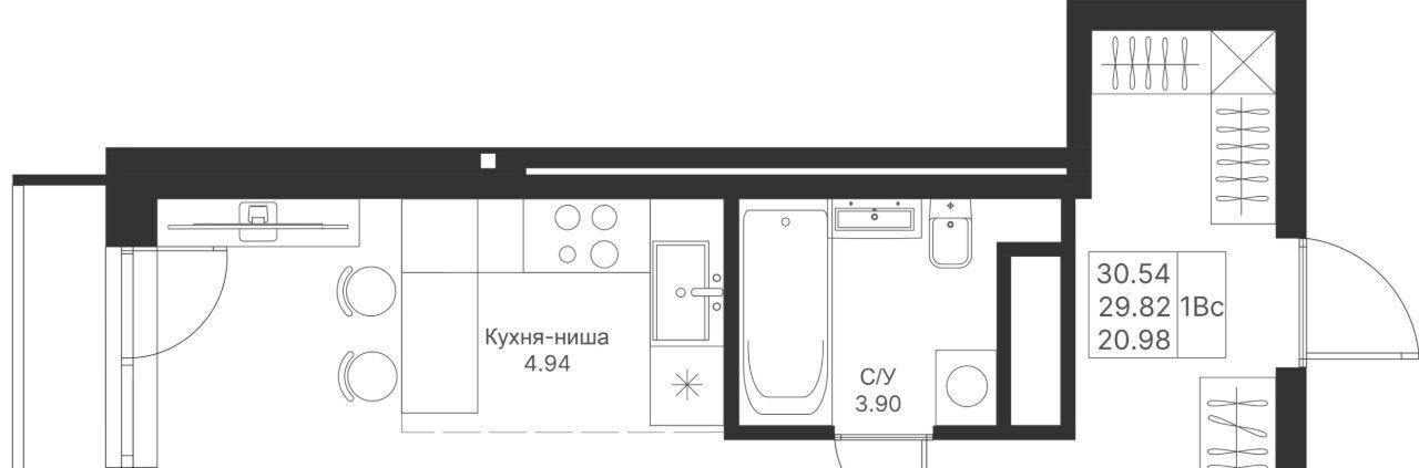 квартира г Казань метро Горки ПК 4, Мой Ритм жилой комплекс фото 1