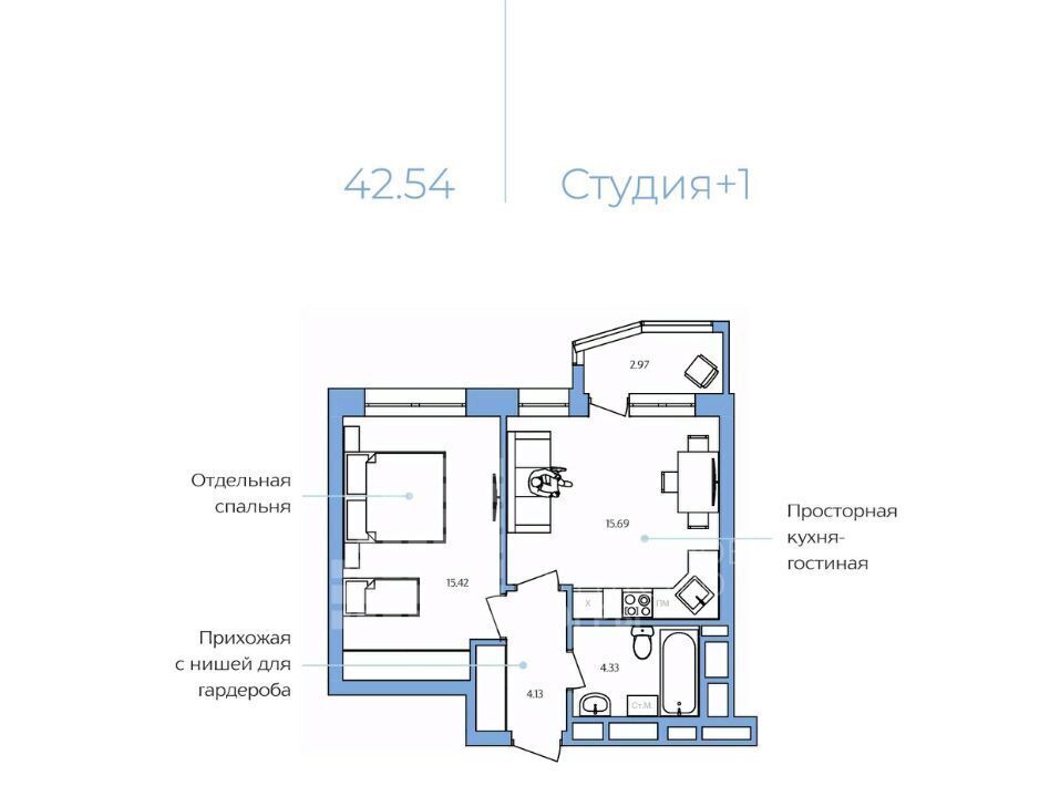 квартира г Ханты-Мансийск ул Доронина 7 фото 1