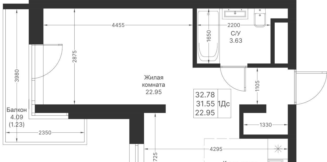 квартира г Казань метро Горки ЖК «Мой ритм» фото 2