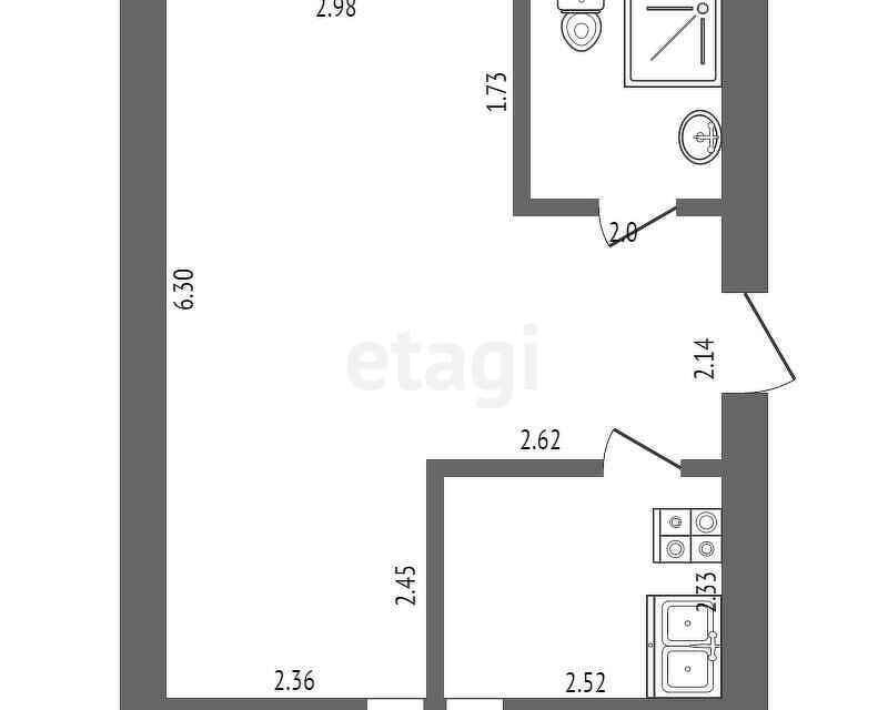 квартира г Симферополь ул Рождественская 40 Симферопольский район фото 10