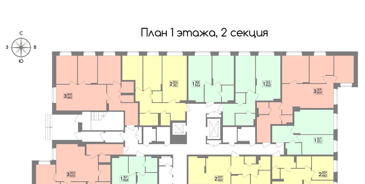 квартира г Тула п Западный 2-й ул Маяковского 39 п Скуратовский р-н Центральный фото 2