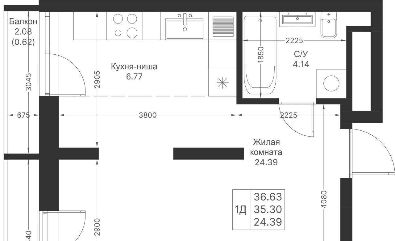 квартира г Казань метро Горки Мой Ритм жилой комплекс фото 3