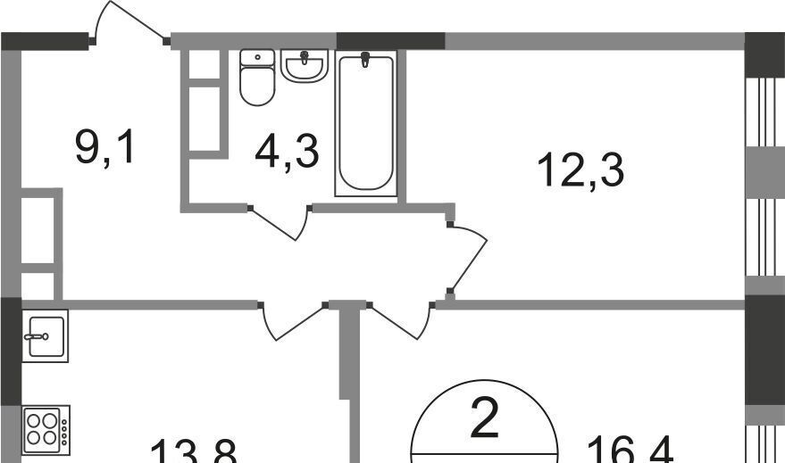 квартира г Москва п Внуковское метро Говорово Переделкино Ближнее мкр, 17-й кв-л, к 1 фото 1