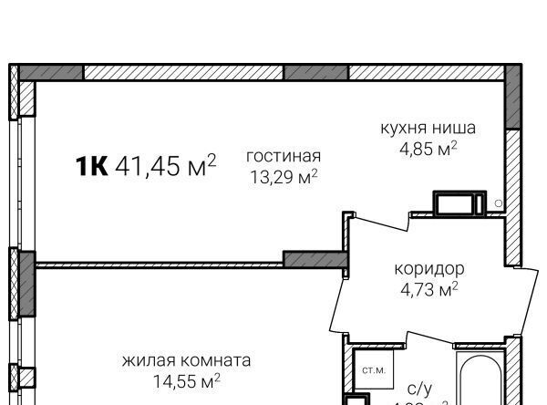 квартира г Нижний Новгород Горьковская ЖК Зенит-2 фото 1