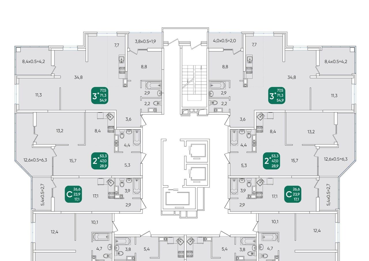 квартира г Краснодар р-н Прикубанский мкр Любимово 11/1 фото 2